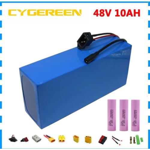 750W 48volt Electric bike battery 48V 10AH 500W 48 V ebike e scooter Lithium 18650 bateria with BMS 2A Charger for bafang motor
