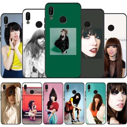 Carly rae jepsen black soft Phone Case for huawei P40 P30 P20 P10 Pro lite P9 Lite nova 4E 6SE Psmart 2019 Y6 9 Prime