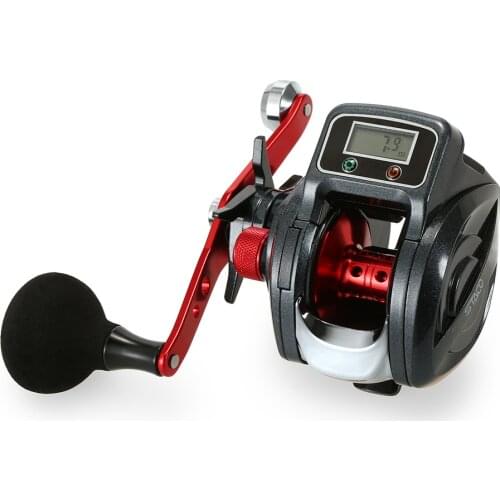 Digital Baitcasting Fishing Reel GT 6.3:1 14 Ball Bearing Fishing Reel with Low Profile Linecounter for Pesca carretilha