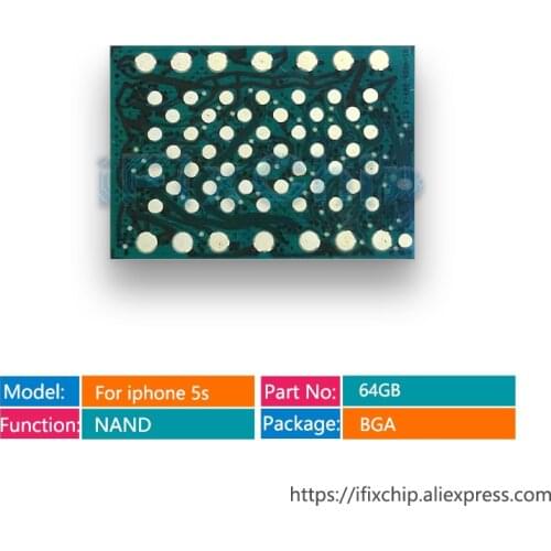 For iPhone 5S 64GB Nand flash memory IC Harddisk HDD Chip Expand Capacity Solve Error 9 Programmed 64g