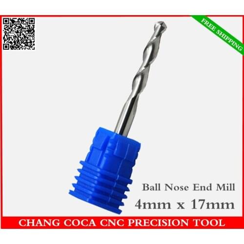 3.175mm*17mm,Freeshipping CNC computer engraving machine solid carbide end Mill,2 Flutes Ball nose cutter,Relief,PVC,MDF,acrylic
