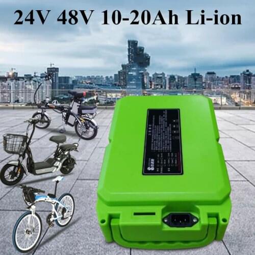GTK 24V 48V 10Ah-30Ah lithium battery driving electric car modified bicycle bag lawn mower universal battery+2A Charger