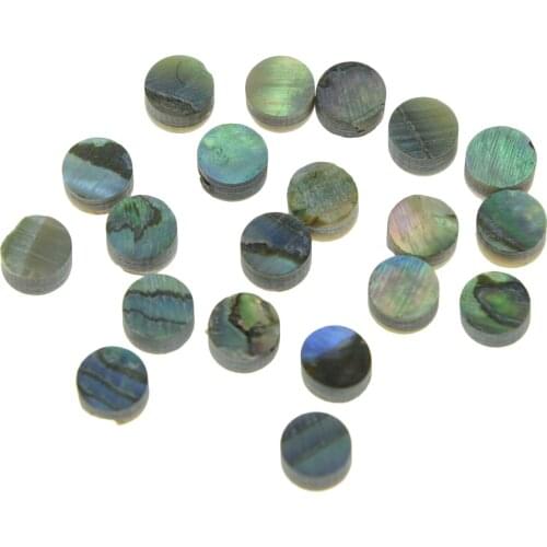 KAISH 20pcs 4mm/5mm/6mmx2mm Guitar Bass New Zealand Abalone Shell Inlay Material Fingerboard Dots