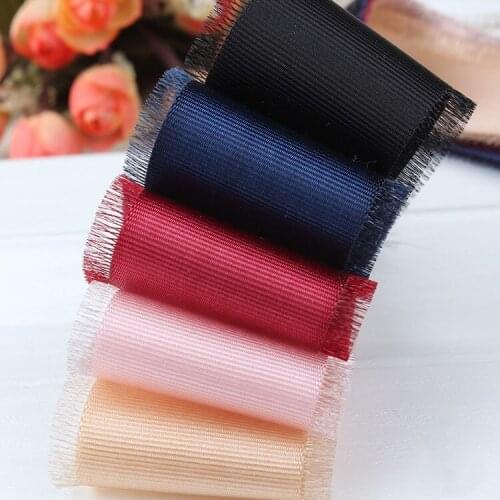 Kewgarden Wholesale 16mm 25mm 40mm Stream Comb Ribbon Hairy Side Satin Ribbons Handmade Tape DIY Bowknot Riband 100yards /lot