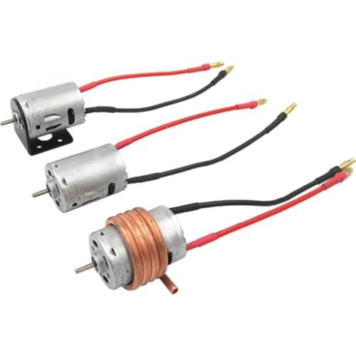 Rc Boat 380 Brushed Motor DC 6V-9V 10000 to 16000rpm Motor Mount Metal Holder Better for 2S battery Banana Plug For RC Car Boat