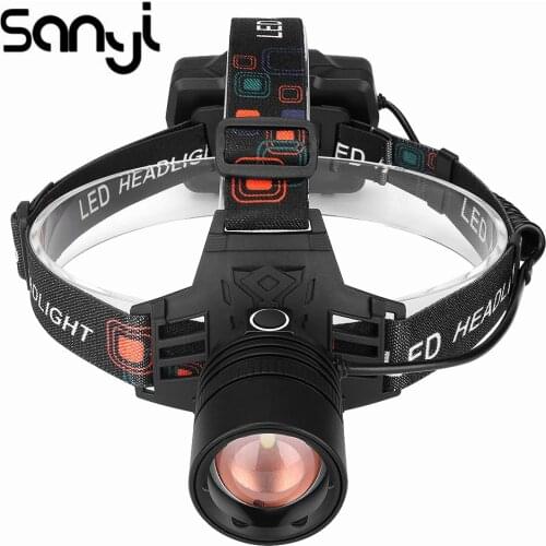 Headlight 3 Modes P50 LED Headlamp Torch Can Be Power Bank for Phone Lantern By 3*18650 Battery LED Lamp USB Rechargeablr