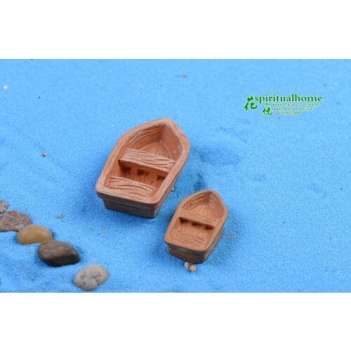 1 Pcs Cheap Mini Boat 3cm And 5cm Miniature Garden Furniture DIY Lovely Cute Boat Decoration Fairy Garden For Miniature Garden