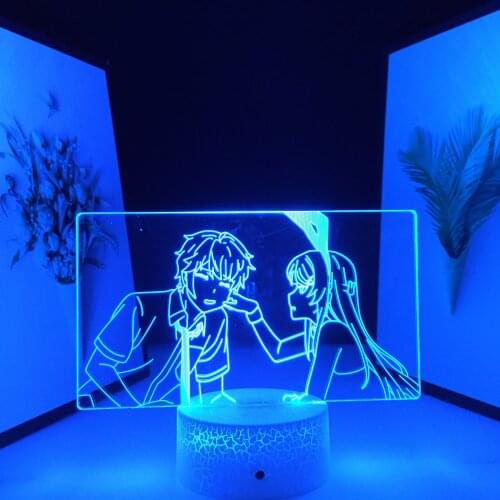 Sakurajima Mai Nightlight for Kids Bedroom Decor Birthday Gift Night Light Bunny Girl Manga Light 3D LED Lamp Anime Figure