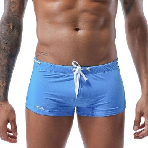 New 8 Color Solid Bikini gay swimwear swimsuit Sexy swimming trunks sunga hot mens swim briefs Beach Shorts sungas homme 285