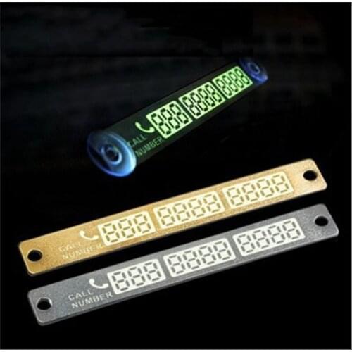 RFCYXL Telephone Number Card Temporary Car Parking Card Notification Night Luminous Sucker Plate Phone Number Card