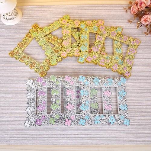 Handmade resin Switch socket cover decorative protective cover High-end European classical Acrylic Switch Sticker customize