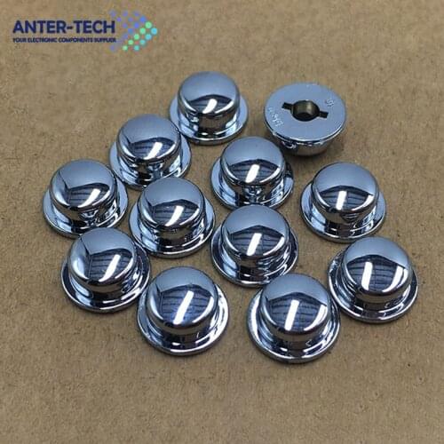 10pcs/lot SC102 silver buttons 6X6 series reset button protect cap self-lock free touch switch cap