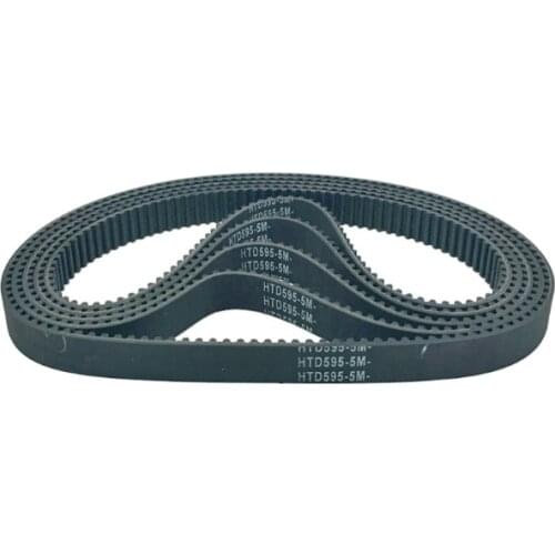 HTD500-5M HTD505-5M HTD510-5M HTD515-5M HTD580-5M HTD585-5M HTD590-5M HTD595-5M Rubber Timing Belt Black 1PC