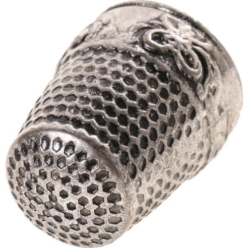 Vintage Metal Silver Sewing Thimble Finger Protector For Hand Sewing DIY Crafts