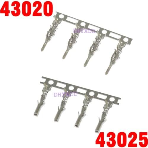 100Pcs Molex 3.0 Female Male Terminal Micro-Fit 3.0mm Connector Female Terminal 43020 Pins Male Terminal 43025 Pins