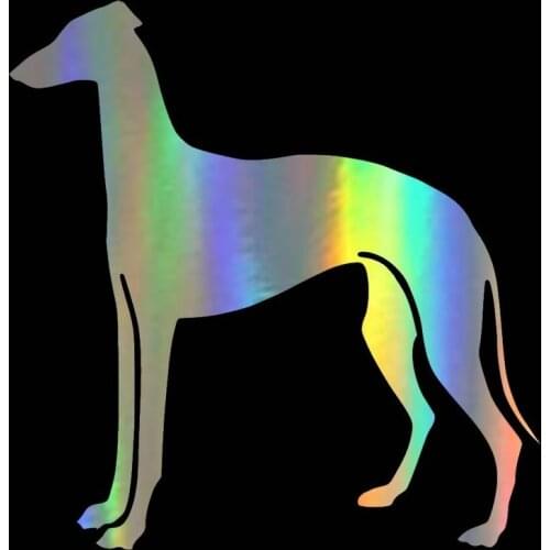 14.8*15.2cm Greyhound Dog Sticker Decal Fashion Wall Decoration Car Sticker Vinyl on Car Styling Black/White/Laser
