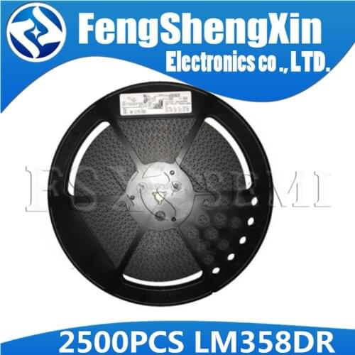 2500pcs/lot New LM358DT LM358 LM358DR SOP-8 DUAL OPERATIONAL AMPLIFIERS IC