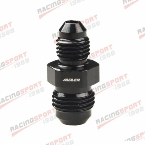 Aluminum AN-6 AN6 To AN-4 AN4 Straight Reducer Adapter Fitting Adaptor Black