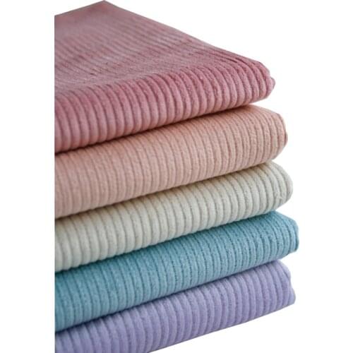 Velvet Rib Thick Solid Color Corduroy Cotton Fabric For Sewing Autumn And Winter Jacket Pants Apparel Fabrics TJ4326