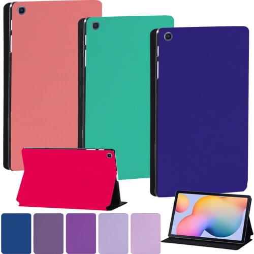 Tablet Case for Samsung Galaxy Tab S6 Lite 10.4" Solid Color Leather Protective Sleeve for Galaxy Tab S4/S5e/S6/S7 11" 10.5"