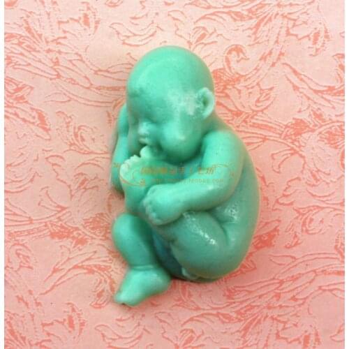 Baby Silicone Soap mold DIY Handmade Craft 3d soap molds S205