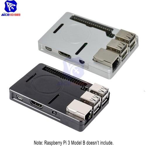 Diymore Raspberry Pi 3 Model B+ Case CNC Aluminum Case Ultra-thin Metal Shell for Raspberry Pi 3 Model B Plus