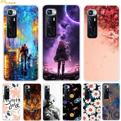 For Xiaomi Mi 10 Ultra Case Soft Silicone Back Cover For Xiaomi Mi10 Ultra 5G Phone Cases Xiomi MI 10ultra Etui Flowers Fundas