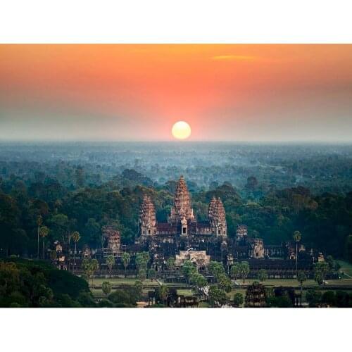 GATYZTORY Oil Painting By Numbers Kits For Adults Sunset Scenery Picture By Number Handmade Unique Gift Home Decor