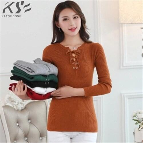 Женские свитера и кардиганы KAPOK SONG China At AliExpress