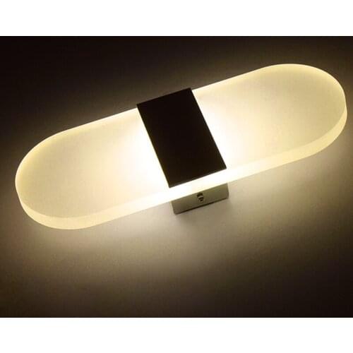 Indoor 6W LED Wall Sconce Lamp Acrylic Bedside Light Corridor Hotel Dining Room Coffee Shop