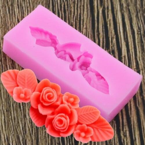Small Flower Silicone Mold Chocolate Candy Resin Clay Crafts Molds Sugarcraft Fondant Cake Decorating Tools