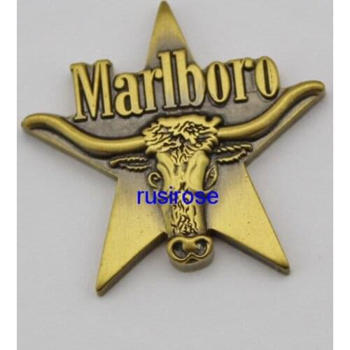 Ngau Tau metal badge medal custom, personalized metal 3D stereo antique OEM custom, DIY totem metal logo