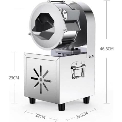 Multifunctional Commercial Vegetable Cutting Machine Small Power Stainless Steel Hotel Automatic Carrot Dicing Machine 220V