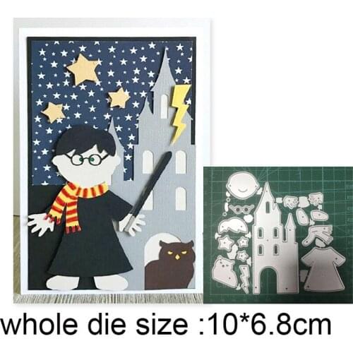 Craft dies Cat Boy House Castle Metal Cutting Dies Stencil For DIY Scrapbooking dies Album/photo Card Embossing Die Cut New 2020