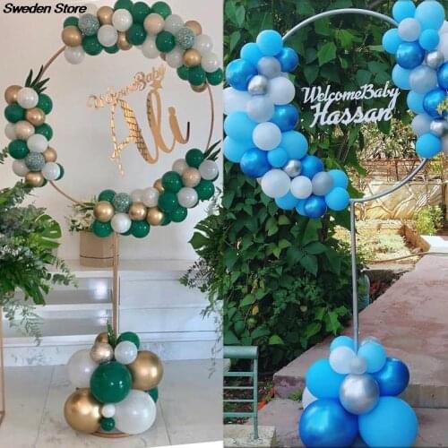 1 Set Circle Balloon Arch Frame Balloons Stand Holder Kit Wedding Decorations 163x73cm