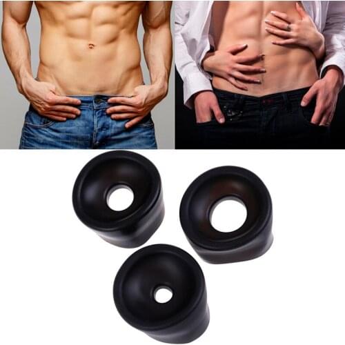 Men Penis Pump Ring Silicone Sleeve Penis Extender Trainer Accessories Penis Erection Enlarger Exerciser Men Masturbator Sex Toy