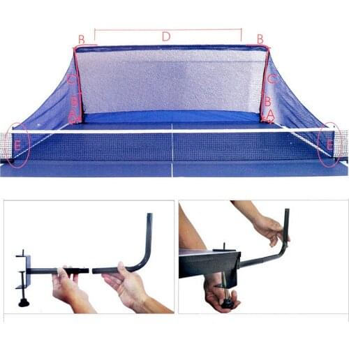 Professional Table Tennis Ball Catch Net Portable Automatic Ping Pong Ball Collector Net For Table Tennis Training