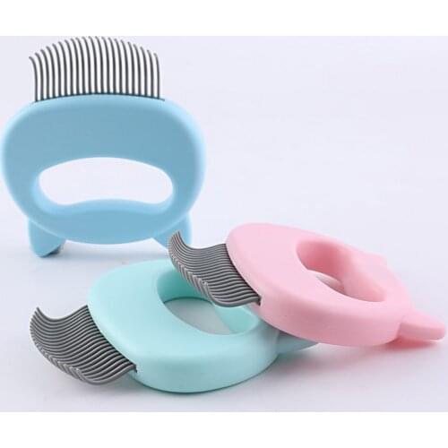 Pet Massage Brush Shell Shaped Handle Pet Grooming Massage Tool To Remove Loose Hairs Only For Cats
