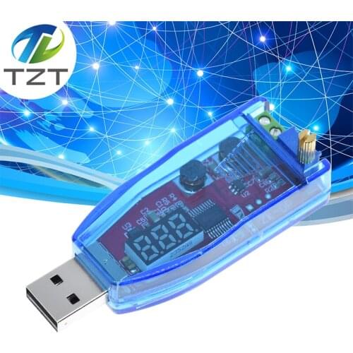 LED DC-DC 5V to DC 1-24V Adjustable Potentiometer USB Step Up/Down Buck Boost Converter Power Supply Voltage Regulator Module