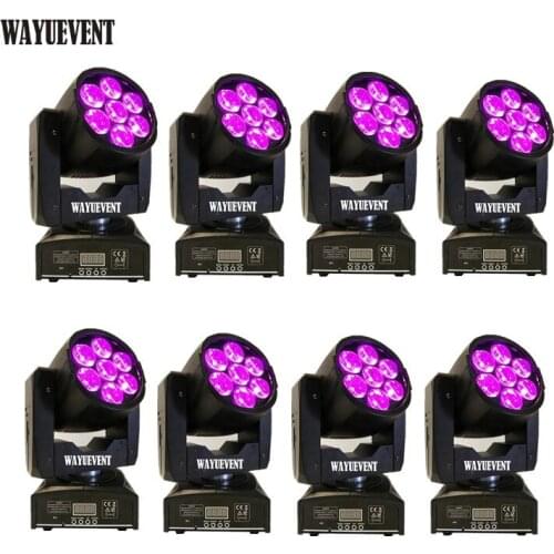 Led Moving Head Beam Light RGBW 4IN1 Zoom Mini Moving Lights 7x15w Moving Head Lighting