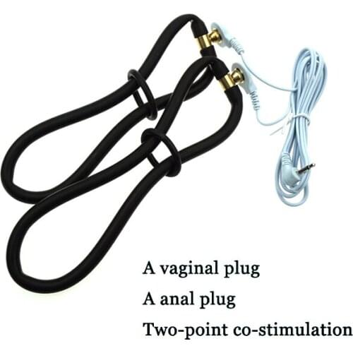 Female Genitals Electro Accessory, Electric Shock Orgasm Vaginal Repair Tightening Ring, Anal Vagina Stimulate Medical Sex Toys