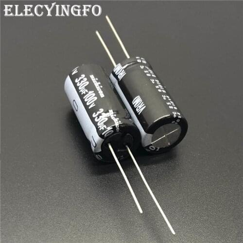 10pcs/100pcs 330uF 100V NICHICON VR Series 12.5x25mm 100V330uF Aluminum Electrolytic Capacitor