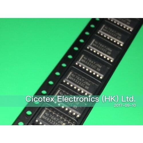 10pcs/lot MAX3232CDRG4 SOP16 IC DRVR RCVR MULTCH RS232 16SOIC MAX3232CG4