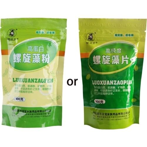 100g Spirulina Veggie Algae Wafers Tablets Catfish Tropical Bulk Fish Food Feed