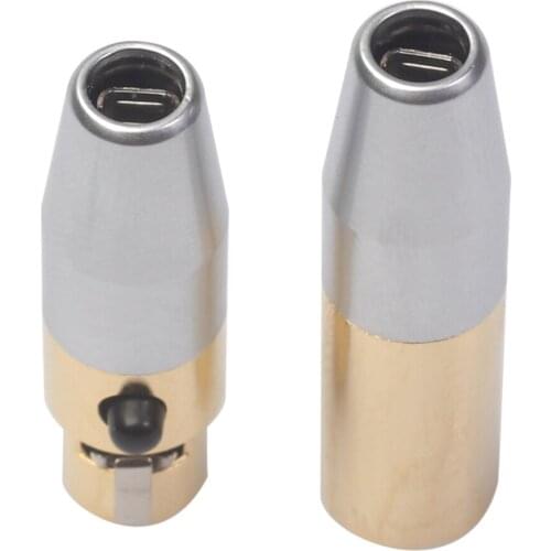 2 Solder XLR Male Female Converter 3 Pole Welding Copper Connector