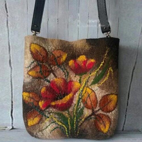 2021 New Design Printed Fashion Ladies Bag Handbag Large Capacity Bags Female Painted Color Vintage Casual WomenS Shoulder