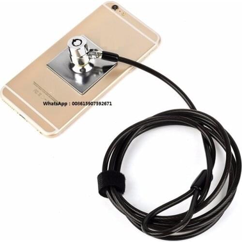 4 Sets High Security Steel Cable Lock 7 Pins Tubular Key Wire Laptop Lock For PAD Tablet Phone Anti Theft