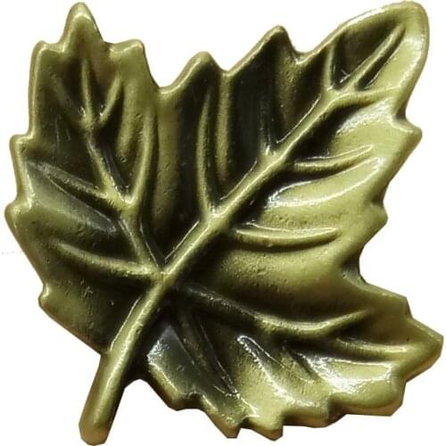 5pcs Vintage Furniture Hardware Drawer Pull Knobs closet Kitchen Cupboard Door Antique Bronze Knobs Maple Leaf handle
