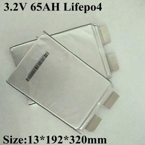 Reliable Brand Lifepo4 3.2v Battery Cell 3.2v 65Ah 250A Fo Solar Power Storage Electric Vehicle 12v 60ah 24v 36v Pack Tour Coach