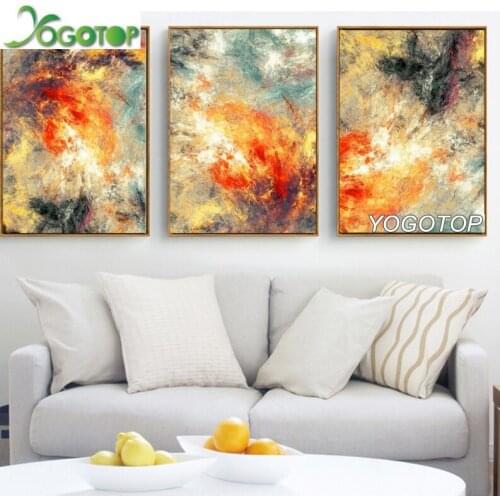 Diy diamond painting Modern abstract 3 Piece full drill 5d rhinestones cross stitch round square mosaic diamond embroidery ML814